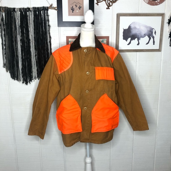 saftbak Other - Vintage SafTbak canvas and bright orange hunting jacket